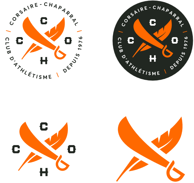 Grille des quatre logos principaux